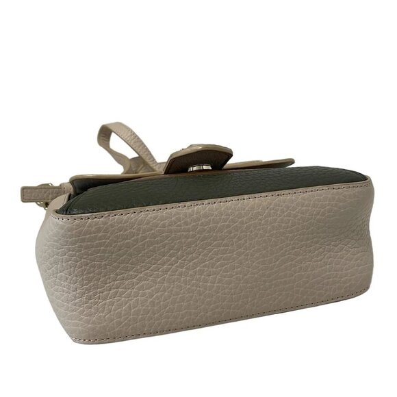 FURLA Joan - Pink Beige Khaki Brown Leather Shoulder Bag - Picture 4 of 9